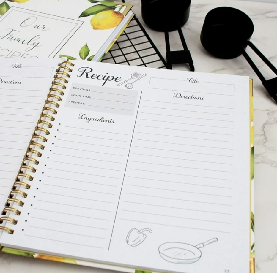 How to create a recipe journal