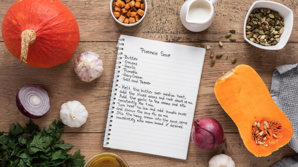 How to create a recipe journal