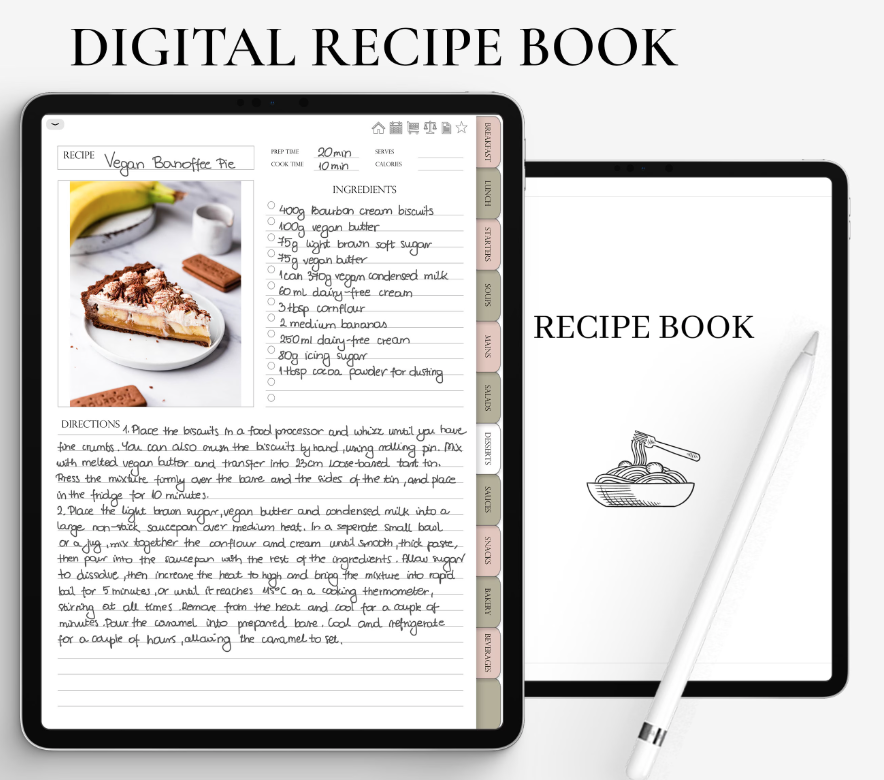 How to make a digital recipe book