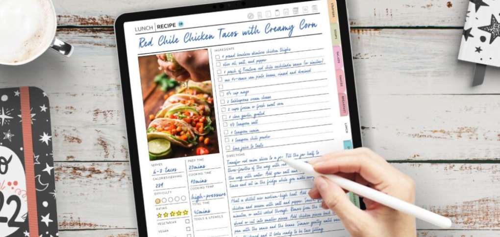 How to make a digital recipe book