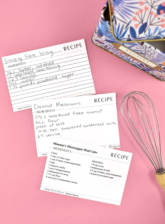 How to make recipe cards